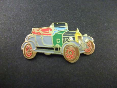 Austin Morris 1924 oldtimer auto meerkleurig blauw